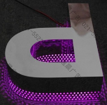 不銹鋼背發光字制作