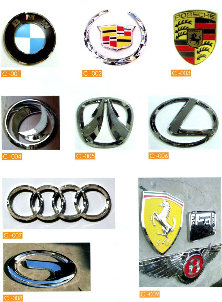 三維不銹鋼汽車標志