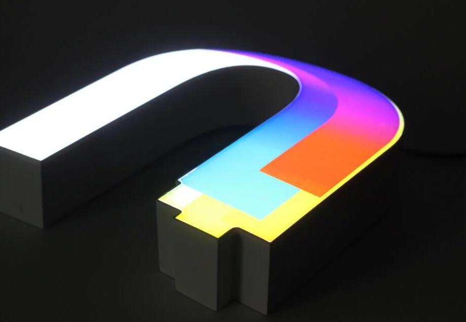 彩色打印發光字