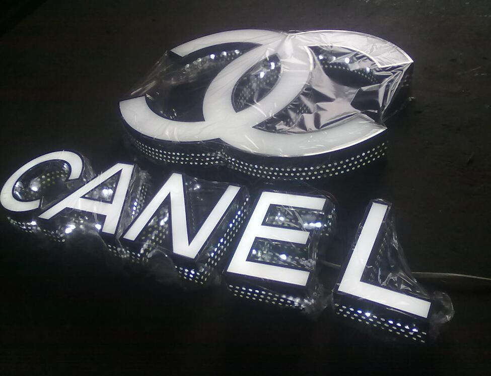 不銹鋼側面穿孔發光字led發光字