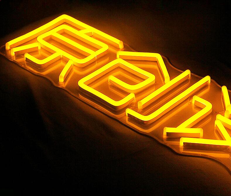 軟管柔性字母LED霓虹燈發光字 定做門頭酒吧會所低壓廣告牌招牌字